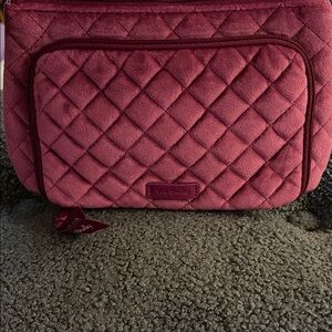 Vera Bradley Quilted Cosmetic Bag in Rich Burgundy